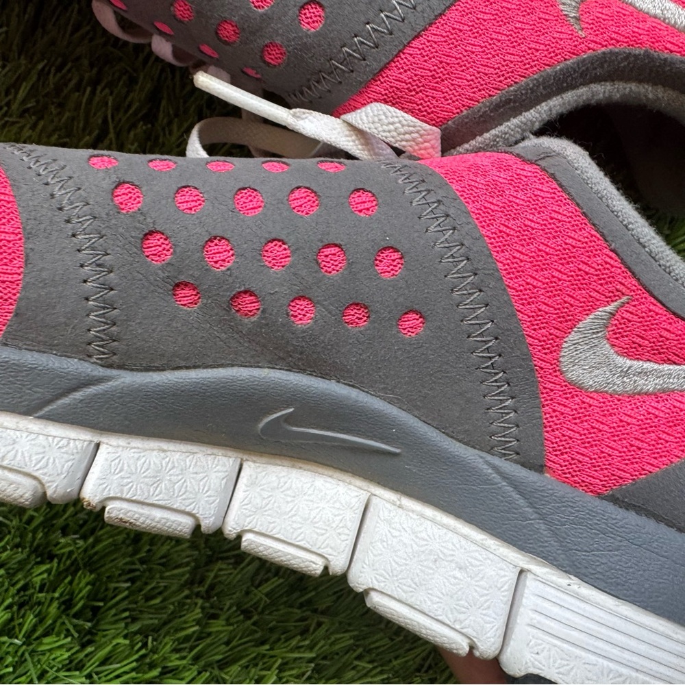 Women's Pink and Gray Athletic Shoes - Picture 7 of 14